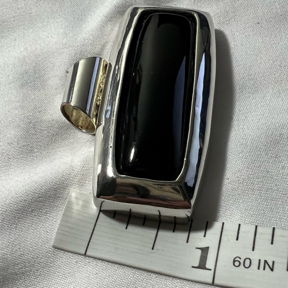 Sterling Silver and Black Onyx Pendant